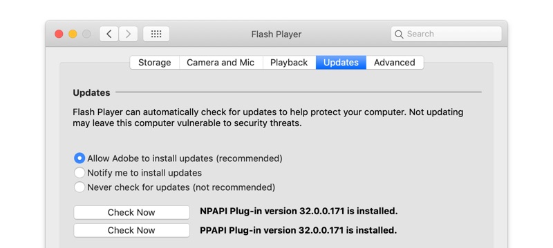 flash player test for mac